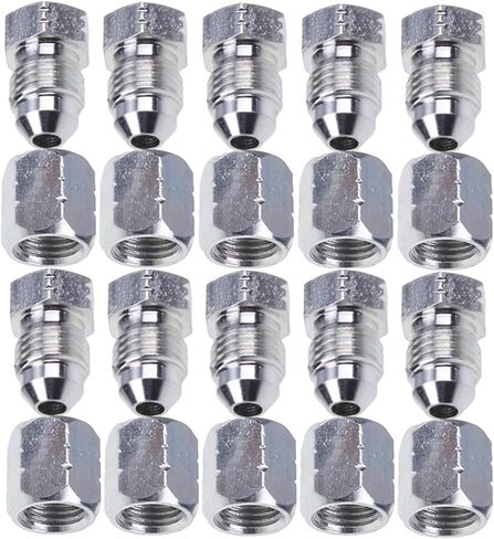 10 أزواج 1/4 "# 4 JIC Cap 0304-C-04 & Plug 2408-04 تركيب المحول الهيدروليكي 7/16-20 in Saudi Arabia