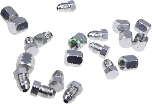 10 أزواج 1/4 "# 4 JIC Cap 0304-C-04 & Plug 2408-04 تركيب المحول الهيدروليكي 7/16-20 in Saudi Arabia