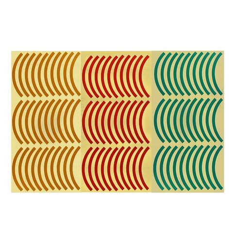 MEASUREMAN Pressure Gauge Label Stickers 90 PCS, Red Green Yellow, Adhesive Safety Decals, Industrial Pressure Range Identification in Kuwait