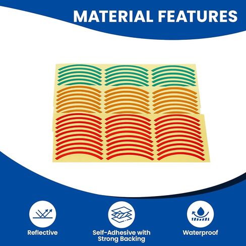 MEASUREMAN Pressure Gauge Label Stickers 90 PCS, Red Green Yellow, Adhesive Safety Decals, Industrial Pressure Range Identification in Kuwait