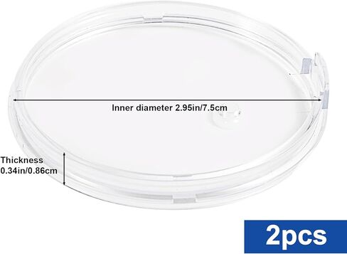 2 Pcs 49100 Replacement Crystal Pressure Gauge Lens for Brute II Manifolds, 80mm Crystal Water Pressure Gauge Lens Compatible with Yellow Jacket in Saudi Arabia