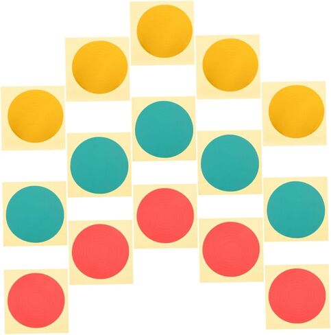 Pressure Gauge Label Stickers 15Pcs Adhesive Safety Markers Red Green Yellow for Accurate Pressure Range Identification in Industrial Use 1.96X1.96 Inch in Kuwait