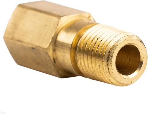 1/4 "NPT موسع وصلة أنابيب 1-9/16" طويل الصلبة النحاس قياس الضغط محول in Saudi Arabia