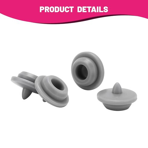 10 Pack Gray Silicone Oil Seal Plug, Rubber Oil Cap for 2" Liquid Filled Pressure Gauge in Kuwait