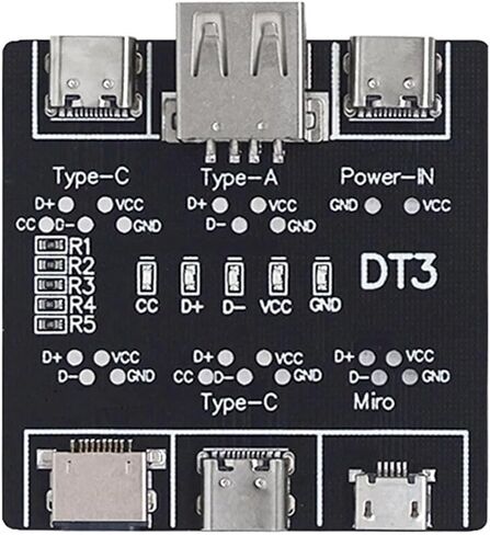 لوحة اختبار كابل USB، PCB أسود، مدقق خط اختبار شحن سلك البيانات من النوع C in Saudi Arabia