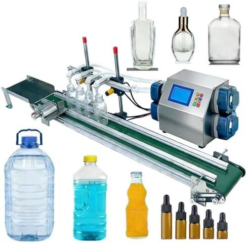 Small Liquid Filling Machine, Bottle Packaging Equipment, 2 Modes, 4 Adjustable Nozzles, LED Control, 1.2-6.5L/Min Flow Rate, 10-5000ml Capacity, Efficient & Versatile in Saudi Arabia