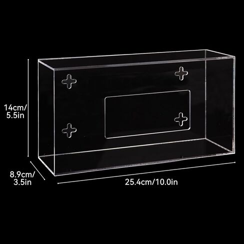 Glove Box Holder Wall Mount, Acrylic Glove Box Organizer, Disposable Rubber Glove Holder for Medical Lab Kitchen, Clear in Kuwait