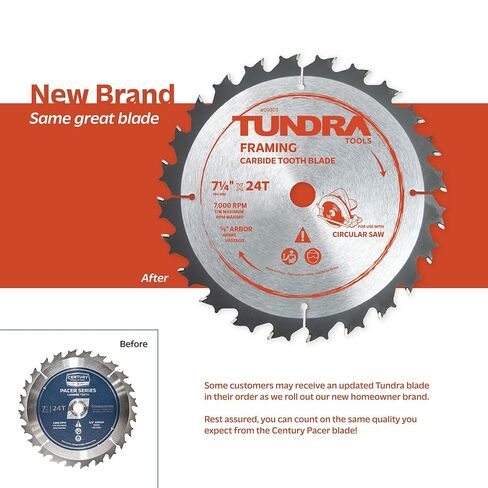 Century Drill & Tool - 09103 General Dirope Circular Circular Plade - 7-1/4 "24T ، شفرات الاستبدال ، ملحقات أدوات الأدوات ، البناء in Saudi Arabia