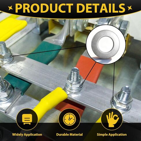 200 Pack 1/4" Belleville Washers Bulk Conical Disc Spring Cup Washers 18-8 Stainless Steel in Kuwait