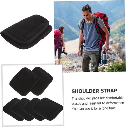 BESPORTBLE 6pcs Comfortable Backpack Shoulder Strap Pads Elastic Cushions for Easy Carrying Pressure Relief and in Saudi Arabia