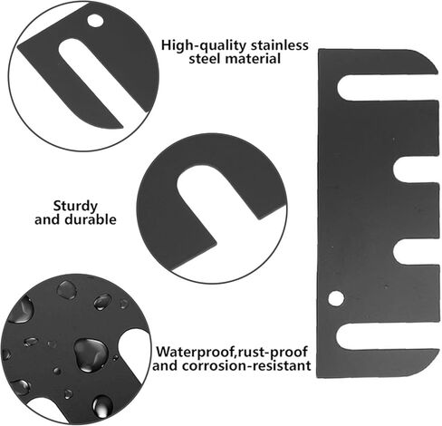 10X Door Hinge gaskets, Made of Stainless Steel, Suitable for Sealing Cabinet Doors in Living Rooms, bedrooms, bathrooms, garages, and Other Locations in Saudi Arabia
