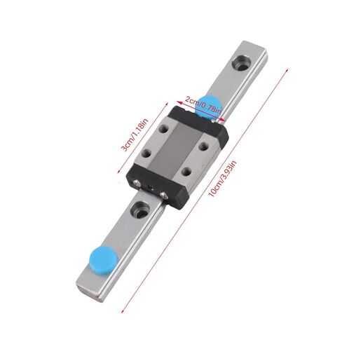9mm LML9B Miniature Linear Rail, Mini Rail Block Set, Linear Rail with Bearing Steel Rail Block, for Precision Measurement Linear Motion Rail for Linear Slide and Rail(100mm) in Saudi Arabia