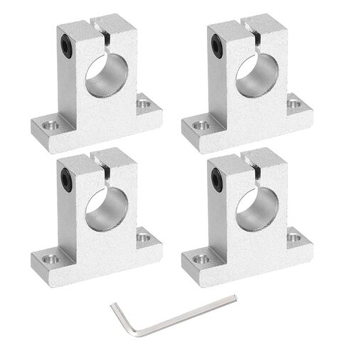 uxcell 4pcs SK16 Aluminum Linear Rod Rail Shaft Support for 16mm Diameter Shaft, Linear Motion Rail Guides Mounting Bracket with Wrench for CNC Machine, 3D Printer, Automation Equipment in Saudi Arabia
