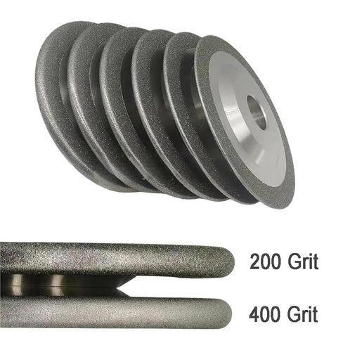 Arc Grinding Wheel, Semicircular Alloy Tap Slotting Tools Grinder Disc 100mm 125mm~ 150mm SDC 200 400 Grit 1pcs(1.5mm R0.75,400Grit,100 * 20mm) in Kuwait