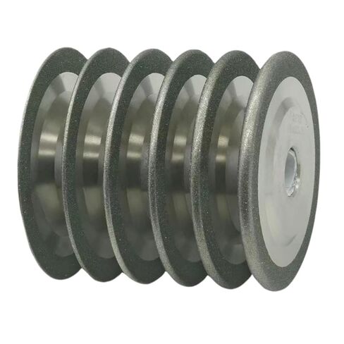 Arc Grinding Wheel, Semicircular Alloy Tap Slotting Tools Grinder Disc 100mm 125mm~ 150mm SDC 200 400 Grit 1pcs(3mm R1.5,200Grit,100 * 20mm) in Saudi Arabia