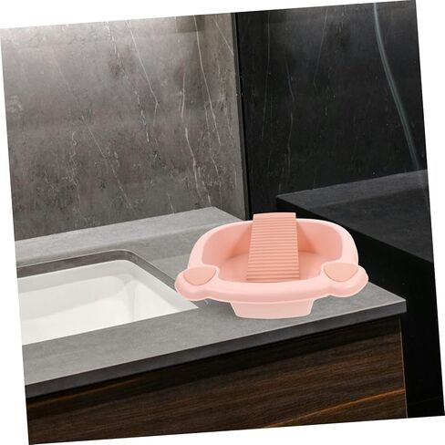 Washboard, Multifunctional Laundry Tub Washboard Pink Cleaner Soaking Foot Basin Washing in Saudi Arabia