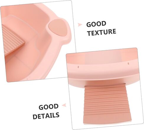 Washboard, Multifunctional Laundry Tub Washboard Pink Cleaner Soaking Foot Basin Washing in Saudi Arabia