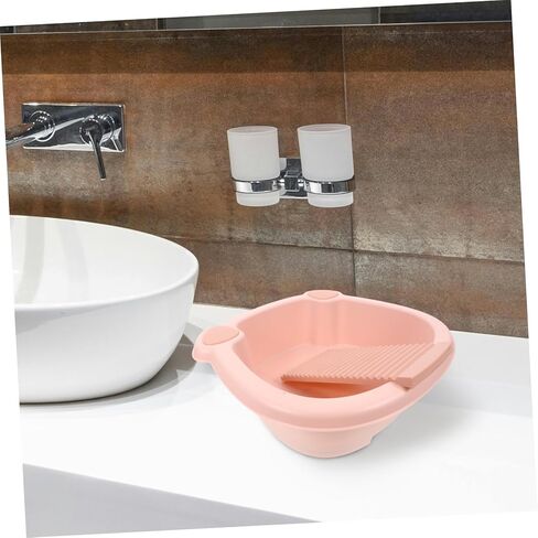 Washboard, Multifunctional Laundry Tub Washboard Pink Cleaner Soaking Foot Basin Washing in Saudi Arabia