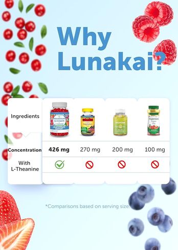 Lunakai USA Made Creatine & Magnesium Gummies Bundle – Recovery & Calm Support – 60 Non-GMO Gummies Eac in Kuwait