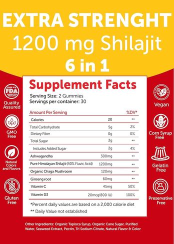 Lunakai USA Made Creatine & Shilajit Gummies Bundle – Recovery & Wellness Support – 60 Non-GMO Gummies Each in Kuwait