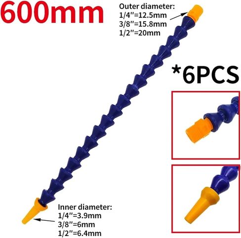 cnc milling machine mist cooling. 6Pcs300/400/500mm 1/4 3/8 1/2 Hose Flat/Round Nozzle for CNC Milling Lathe Cooling Pipe(600mm Round) in Kuwait