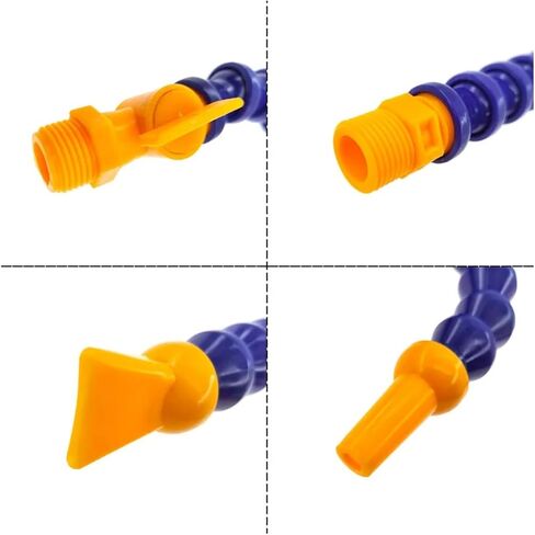 cnc milling machine mist cooling. 6Pcs300/400/500mm 1/4 3/8 1/2 Hose Flat/Round Nozzle for CNC Milling Lathe Cooling Pipe(600mm Round) in Kuwait