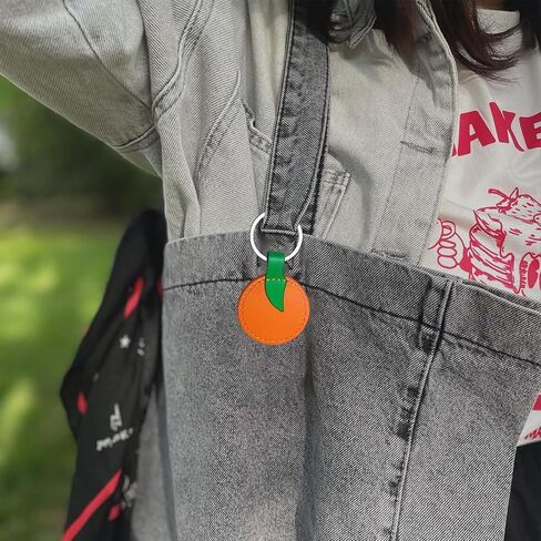 MeiLiZuRL Handmade Leather Keychain Key Ring Accessories Cute Handbag Ornaments for Men Women Friend Christmas Birthday Gift in Saudi Arabia