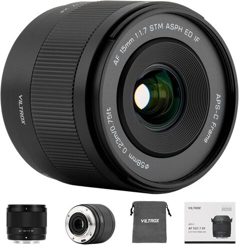 Viltrox 35mm F1.7 for Fuji XF ، 35mm f/1.7 لـ Fuji X-Mount Lens Lens Autofocus Lens Lens Lens for Fujifilm X Series X-T5 X-T4 X-T30 II X-S10 X-T200 X-T30 X-H1 X-T3 X-T1 in Kuwait
