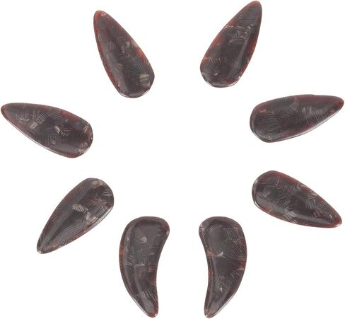 Generic Professional Guzheng Nails Horn Finger Protectors for Guzheng Beginners Guqin Instrument (Black) in Kuwait