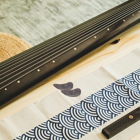 Generic Professional Guzheng Nails Horn Finger Protectors for Guzheng Beginners Guqin Instrument (Black) in Kuwait