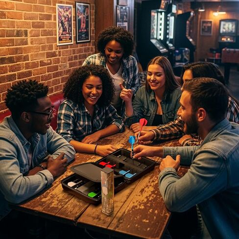 Casemaster Ventura Pro Darts Case, Holds 12 Steel Tip or Soft Tip Darts Fully Assembled, Hard Shell Dart Case with 2 Storage Tubes, Dart Storage Accessories in Kuwait