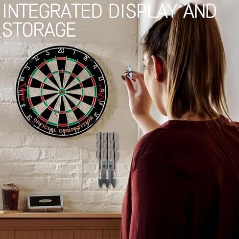 2 Pack Dart Holder Wall Mount Display Rack 3D Printed - Bracket for 9 Steel or Soft Tip Darts, Storage and Organizer Accessory for Dart Players (No Darts Included) in Saudi Arabia