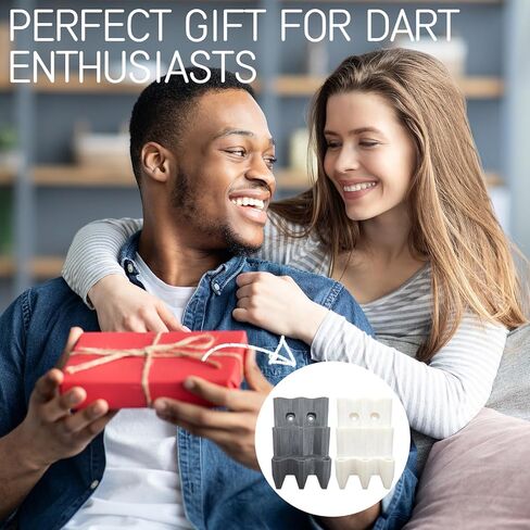 2 Pack Dart Holder Wall Mount Display Rack 3D Printed - Bracket for 9 Steel or Soft Tip Darts, Storage and Organizer Accessory for Dart Players (No Darts Included) in Saudi Arabia