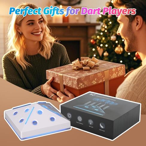 Dart Holder Stand 12 Darts Display, Tabletop Dart Station with Light, 7 RGB Colors & Breathing Mode for Steel & Soft Tip Darts Display and Storage in Kuwait