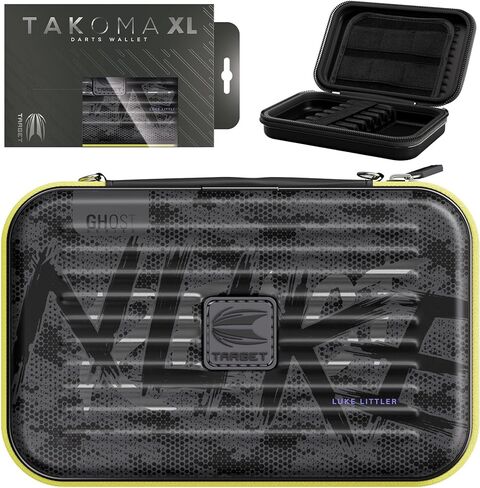 Target Darts Luke Littler Ghost Series XL Takoma Wallet, Regular – Darts Case, Black/White Storage Cases, “The Nuke" Zipper Dart Holder, Professional Accessories – Holds 6 Fully Assembled Darts in Saudi Arabia