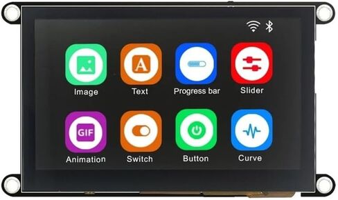 ESP32-S3 8M PSRAM 4M Flash 4.3-inch IPS 480 * 272 LCD Display Module with WiFi and Bluetooth, Compatible for Auduino/Micropython/ESP(IPS Capacitive Touch) in Saudi Arabia