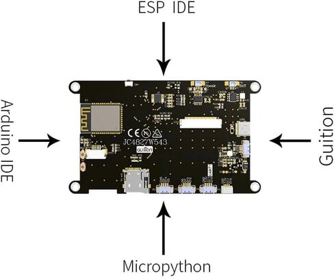 ESP32-S3 8M PSRAM 4M Flash 4.3-inch IPS 480 * 272 LCD Display Module with WiFi and Bluetooth, Compatible for Auduino/Micropython/ESP(IPS Capacitive Touch) in Saudi Arabia