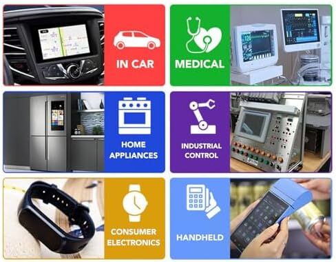 5 Inch LCD Display 40 Pins LCD Screen, 24 Bit RGB 480X854 Resolution, 500 Brightness Horizontal Flexible LCD Panel for Industrial Control, Home Appliances and Intelligent Devices, Easy Insta in Saudi Arabia