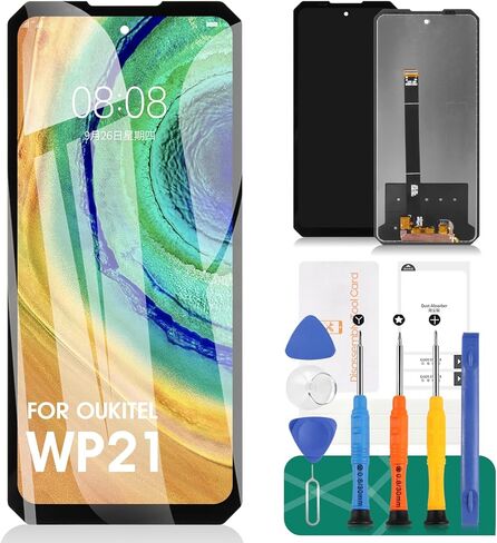 SRJTEK for Oukitel WP21 Ultra Screen Replacement for Oukitel WP21 LCD Display Touch Digitizer Assembly Repair Kits (Black,Without Frame) in Saudi Arabia