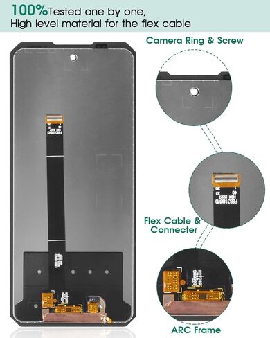 SRJTEK for Oukitel WP21 Ultra Screen Replacement for Oukitel WP21 LCD Display Touch Digitizer Assembly Repair Kits (Black,Without Frame) in Saudi Arabia