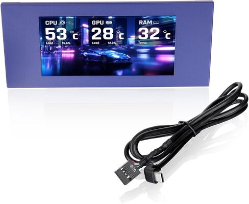 مجموعة لوحة شاشة LCD من Thermaltake View 600 TG 6.0 بوصة؛ شاشات الكريستال السائل واللوحة. 1480 × 720 بكسل؛ دعم TTRGBPlus 3.0؛ نوع C إلى USB (9-Pin)؛ in Saudi Arabia