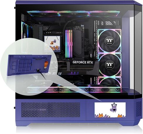 مجموعة لوحة شاشة LCD من Thermaltake View 600 TG 6.0 بوصة؛ شاشات الكريستال السائل واللوحة. 1480 × 720 بكسل؛ دعم TTRGBPlus 3.0؛ نوع C إلى USB (9-Pin)؛ in Saudi Arabia