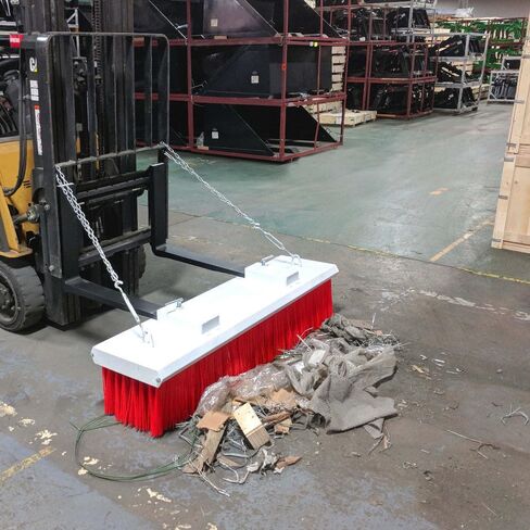 Titan Attachments Fork Lift Broom Attachment 6' 205 lb. Replaceable Bristles in Kuwait