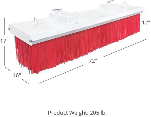 Titan Attachments Fork Lift Broom Attachment 6' 205 lb. Replaceable Bristles in Kuwait