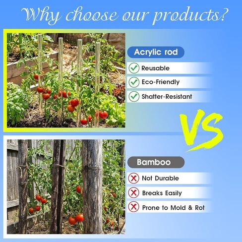 8 قطع من قضبان الأوتاد المصنوعة من الأكريليك الشفاف، قطر 5/16 بوصة، عصي أكريليك 12 بوصة، قضبان بلاستيكية للحرف اليدوية المصنوعة يدويًا، أعواد تزيين الكعك، ستائر نباتية - 8 مم × 305 مم in Kuwait