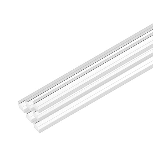 2-Pack Acrylic Square Rods, 9.8 x 0.39 Inch/ 250 x 10 mm Clear Acrylic Dowel Rods Sticks Plastic Sticks Strip for DIY Crafts Lighting Gardening Decorations in Kuwait
