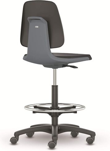 Citrus، كرسي المختبر، Cramer LLC، كرسي المهام، الارتفاع العالي، ISO، مقعد من الجلد الصناعي، غلاف من الأنثراسايت in Kuwait