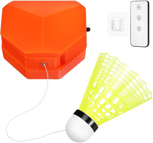 VICASKY 1Set Badminton Training Machine Automatic Rebound Trainer with Remote Control Portable Single Player Practice Aid Includes Ball for Adults in Saudi Arabia