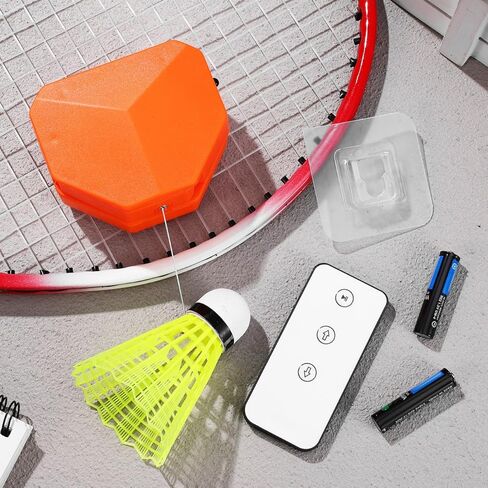 VICASKY 1Set Badminton Training Machine Automatic Rebound Trainer with Remote Control Portable Single Player Practice Aid Includes Ball for Adults in Saudi Arabia