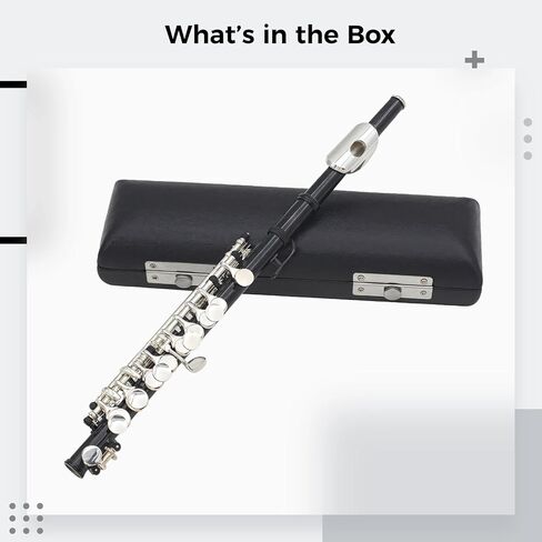 16-Hole Piccolo in E Key C Tune for Students and Beginners, Includes Case and Maintenance Kit, Ideal for Music Classes and Performances in Saudi Arabia